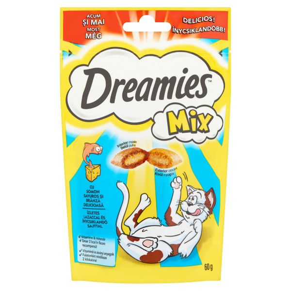 Dreamies Mix poslastica s lososom i sirom 60 g