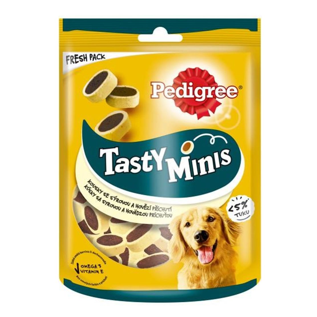 Pedigree Tasty Minis komadi sira i govedine 140 g