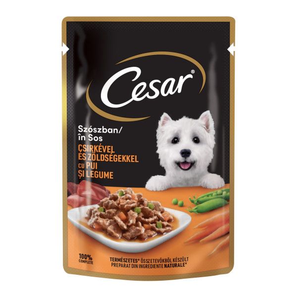 Cesar konzerva piletina i povrće 100 g