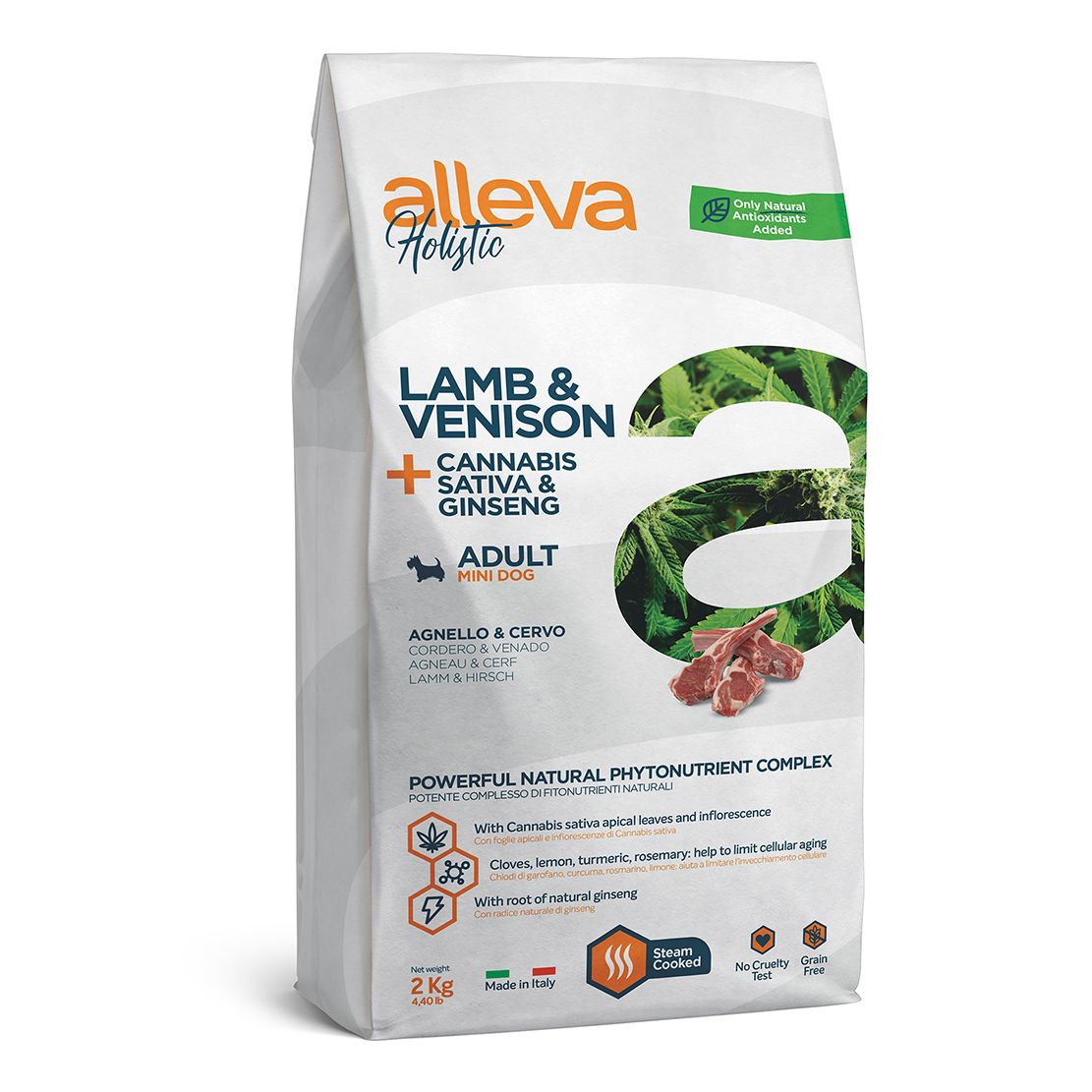 Alleva HOLISTIC dog lamb & venison adult mini 2 kg