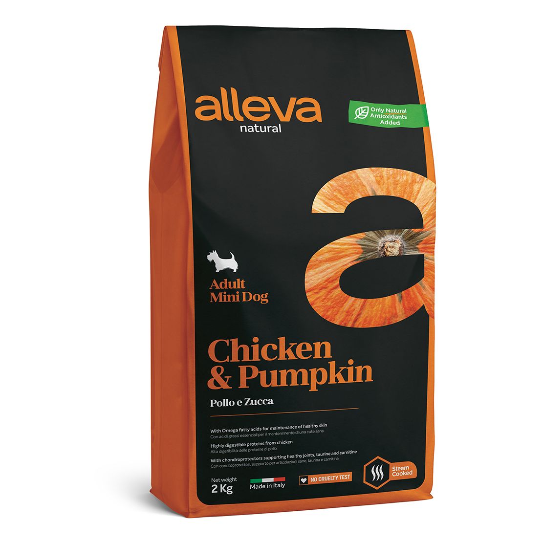 Alleva NATURAL dog chicken & pumpkin adult mini 2 kg