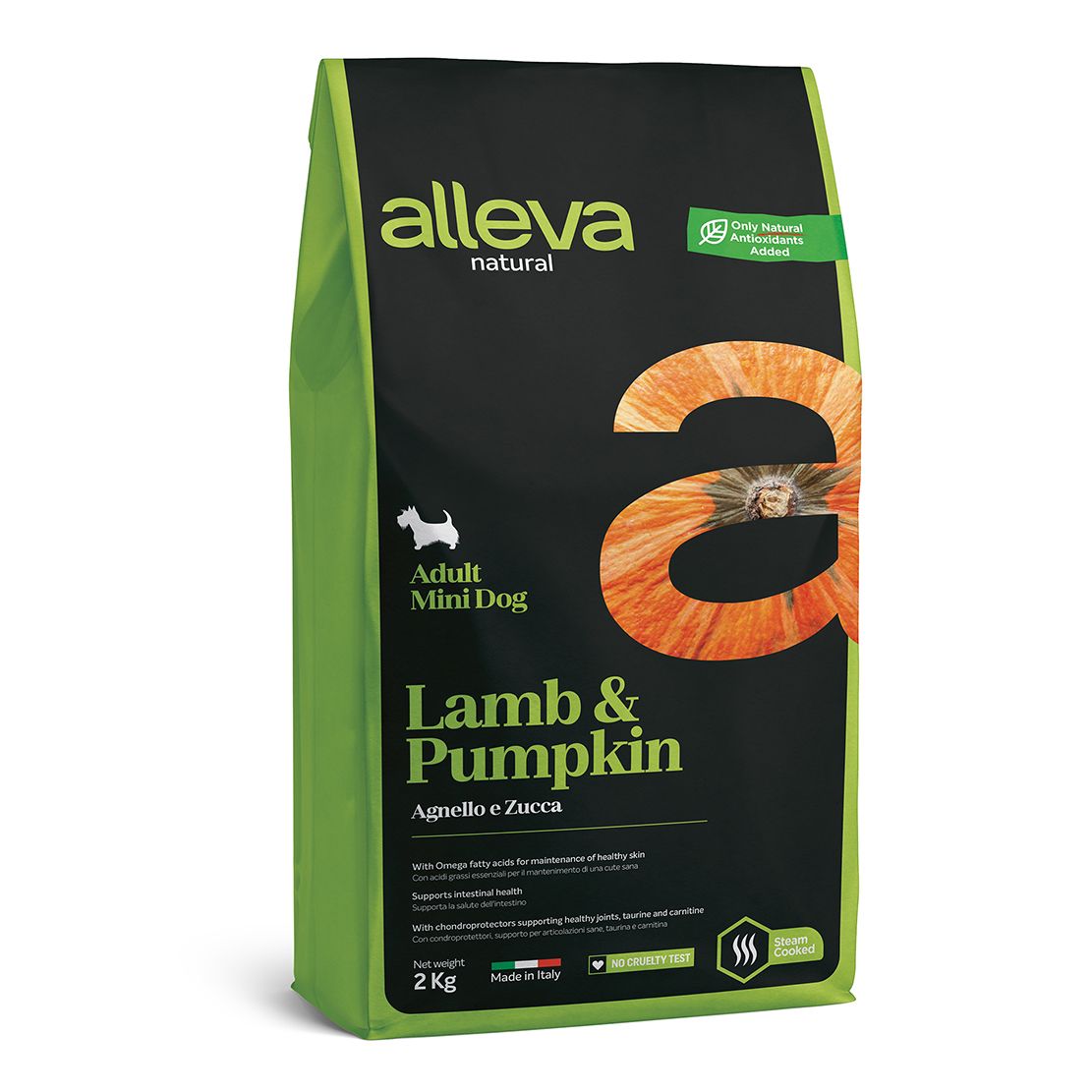 Alleva NATURAL dog lamb & pumpkin adult mini 2 kg