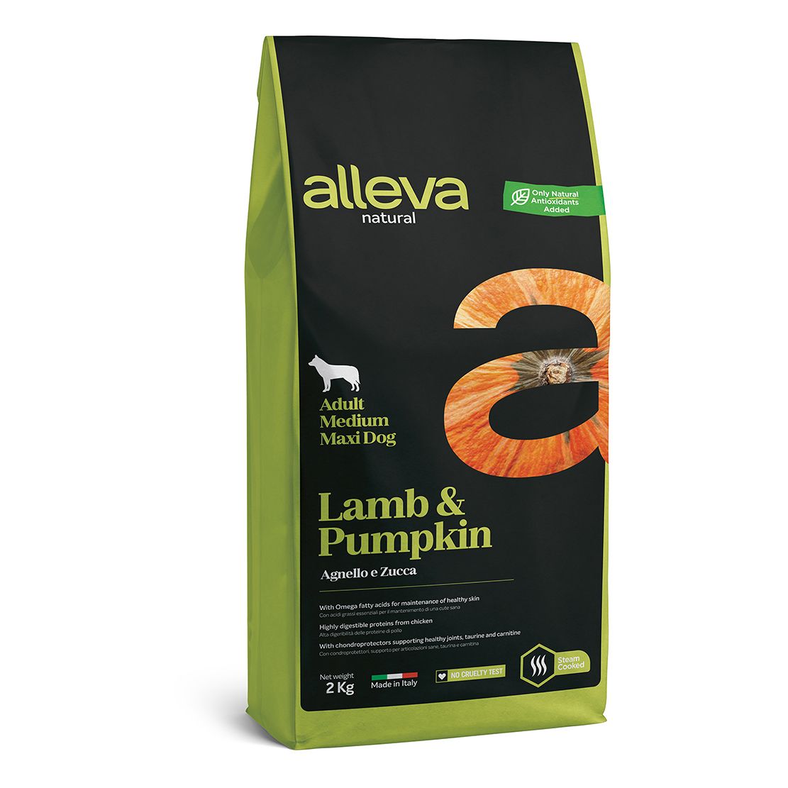 Alleva NATURAL dog lamb & pumpkin adult medium/maxi 2 kg