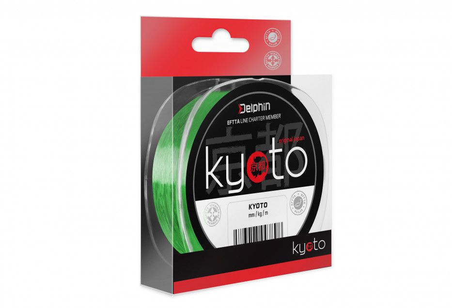 Monofil Delphin KYOTO / fluo zelena 0,234mm 10,3lbs 300m