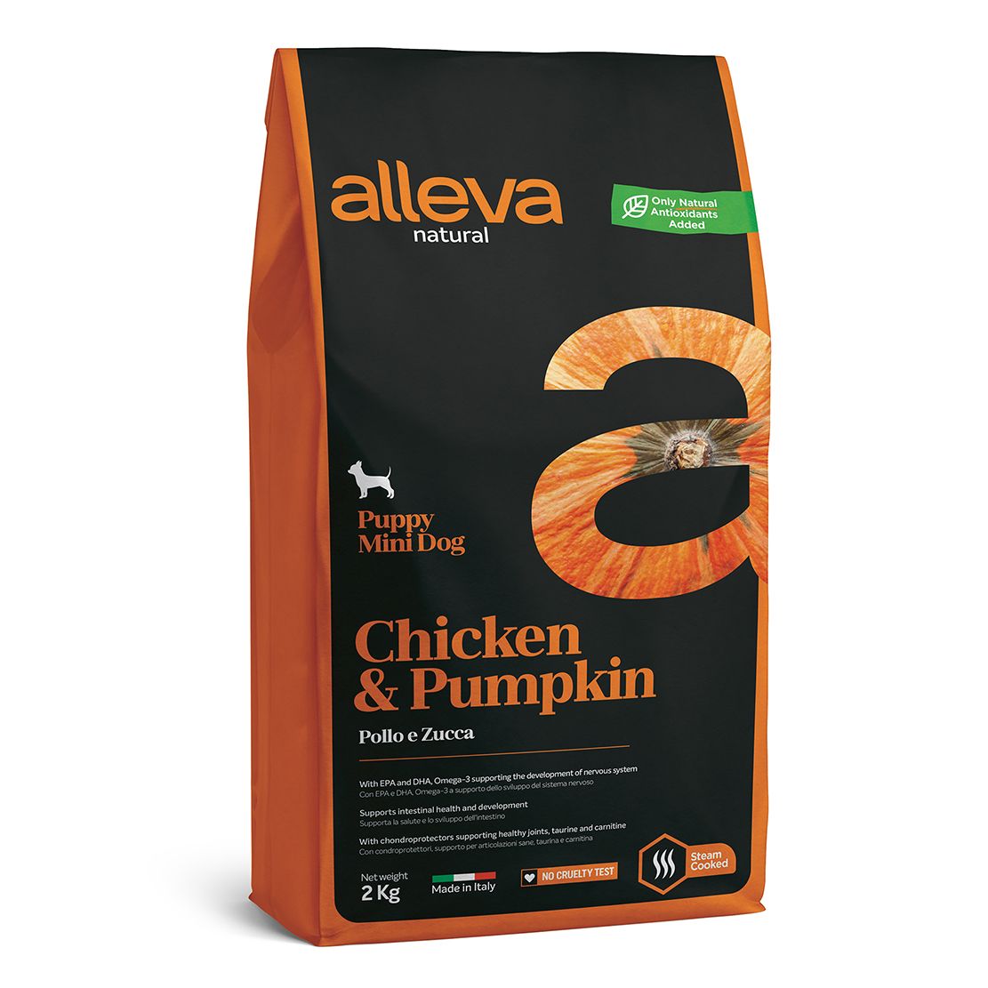 Alleva NATURAL dog chicken & pumpkin puppy mini 2 kg