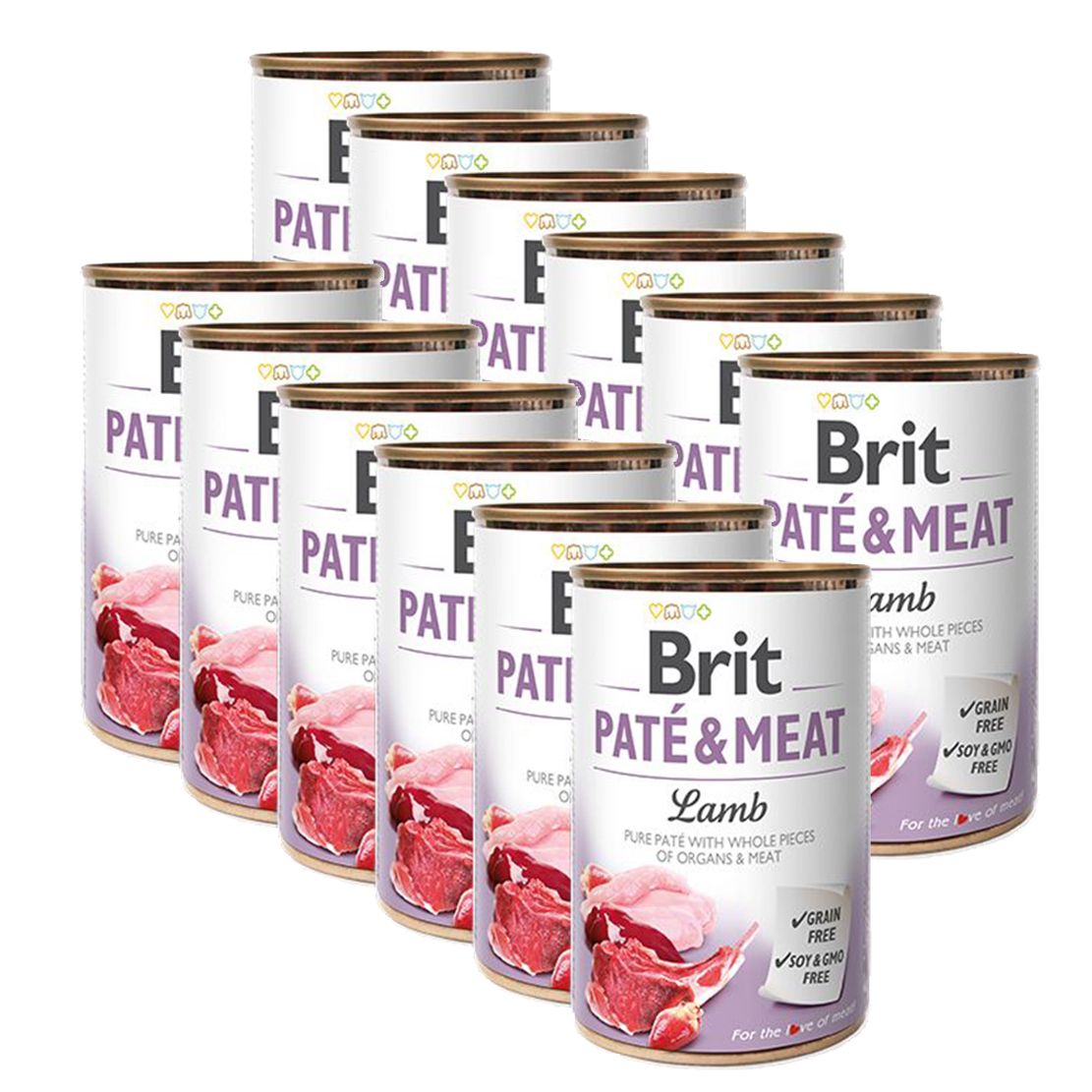 Konzerva Brit Paté & Meat Jagnjetina, 12 x 400 g