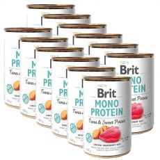 Konzerve Brit Mono Protein Tuna & Sweet Potato, 12 x 400 g