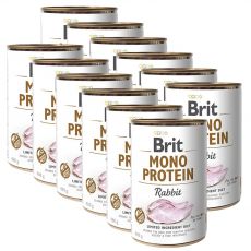 Konzerve Brit Mono Protein Zec, 12 x 400 g