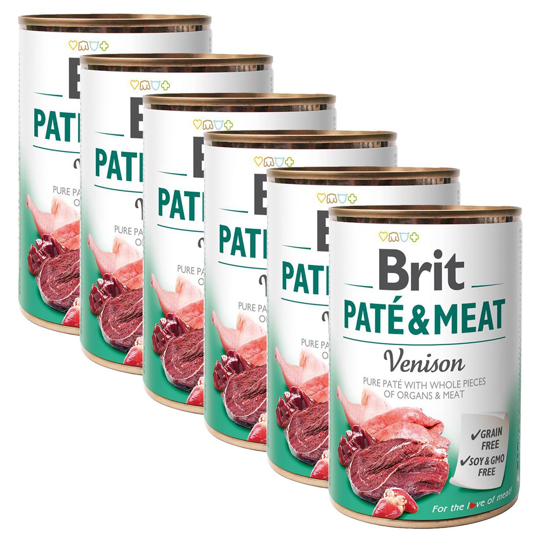 Konzerva Brit Paté & Meat Jelenina 6 x 400 g