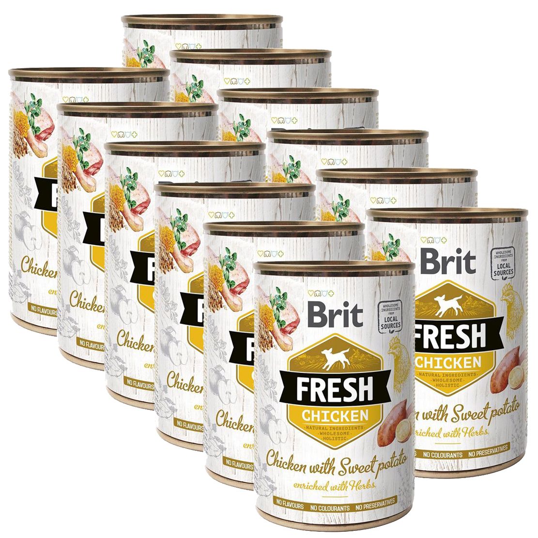 Konzerva Brit Fresh Chicken with Sweet potato 12 x 400 g