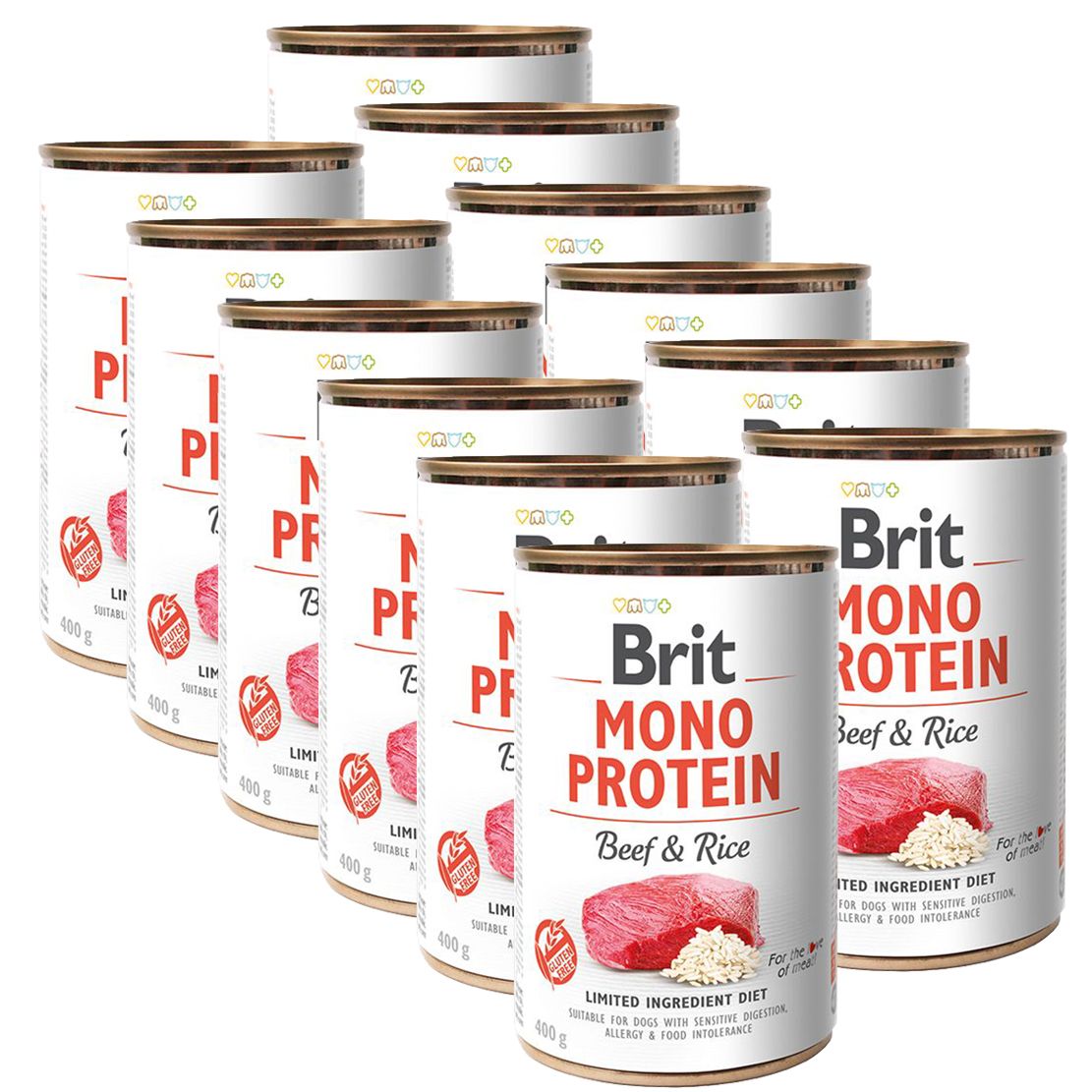 Konzerva Brit Mono Protein Govedina & Riža, 12 x 400 g