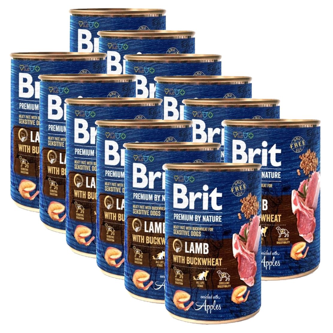 Brit premium by Nature Lamb with Buckwheat 12 x 400 g