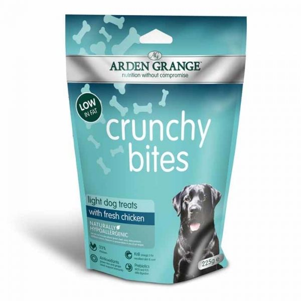 ARDEN GRANGE Crunchy Bites Light Dog Chicken 225 g