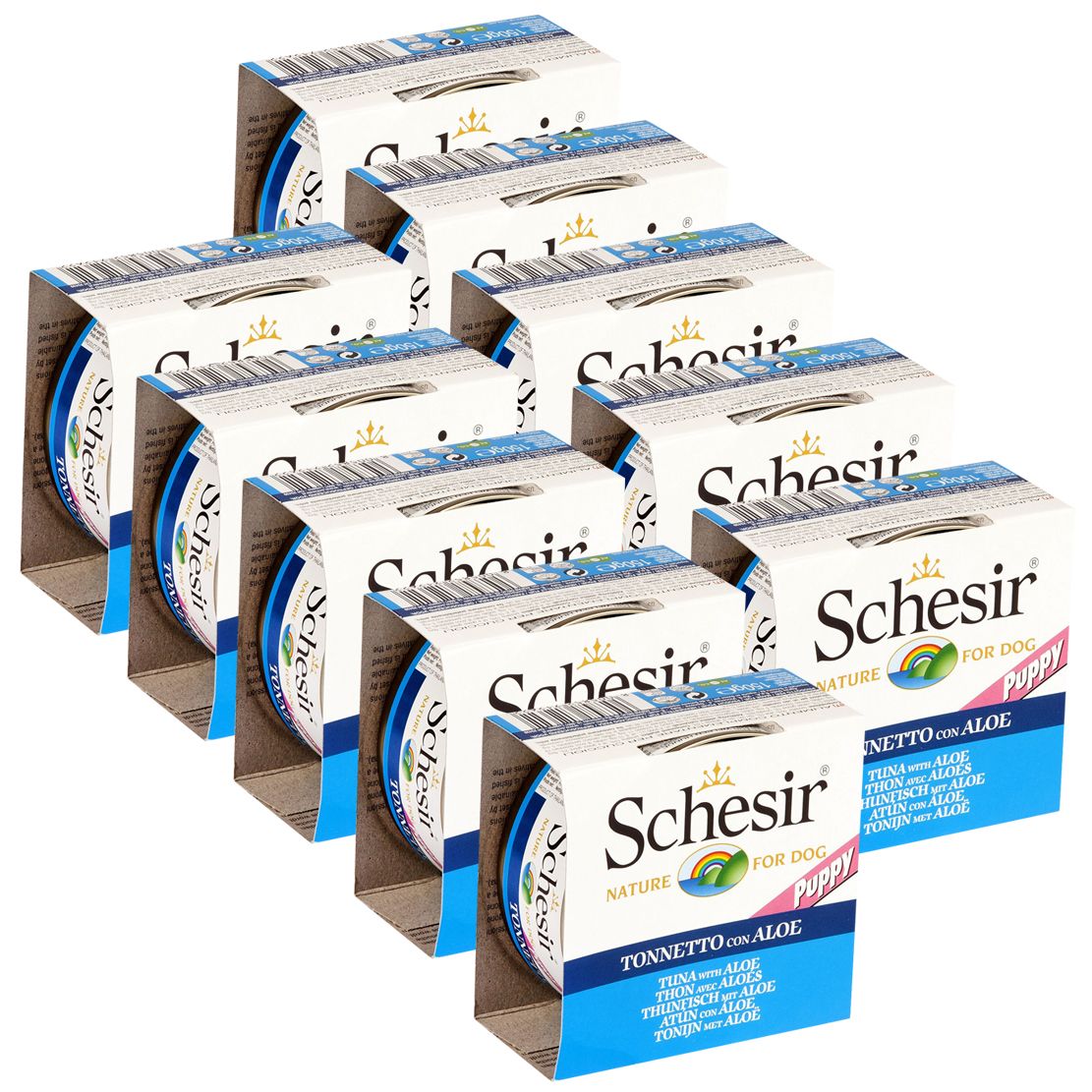 Schesir dog puppy tuna s aloe vera 10 x 150 g