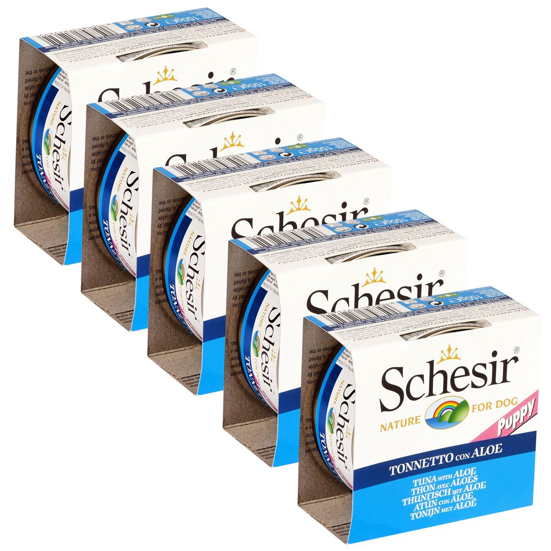 Schesir dog puppy tuna s aloe vera 5 x 150 g