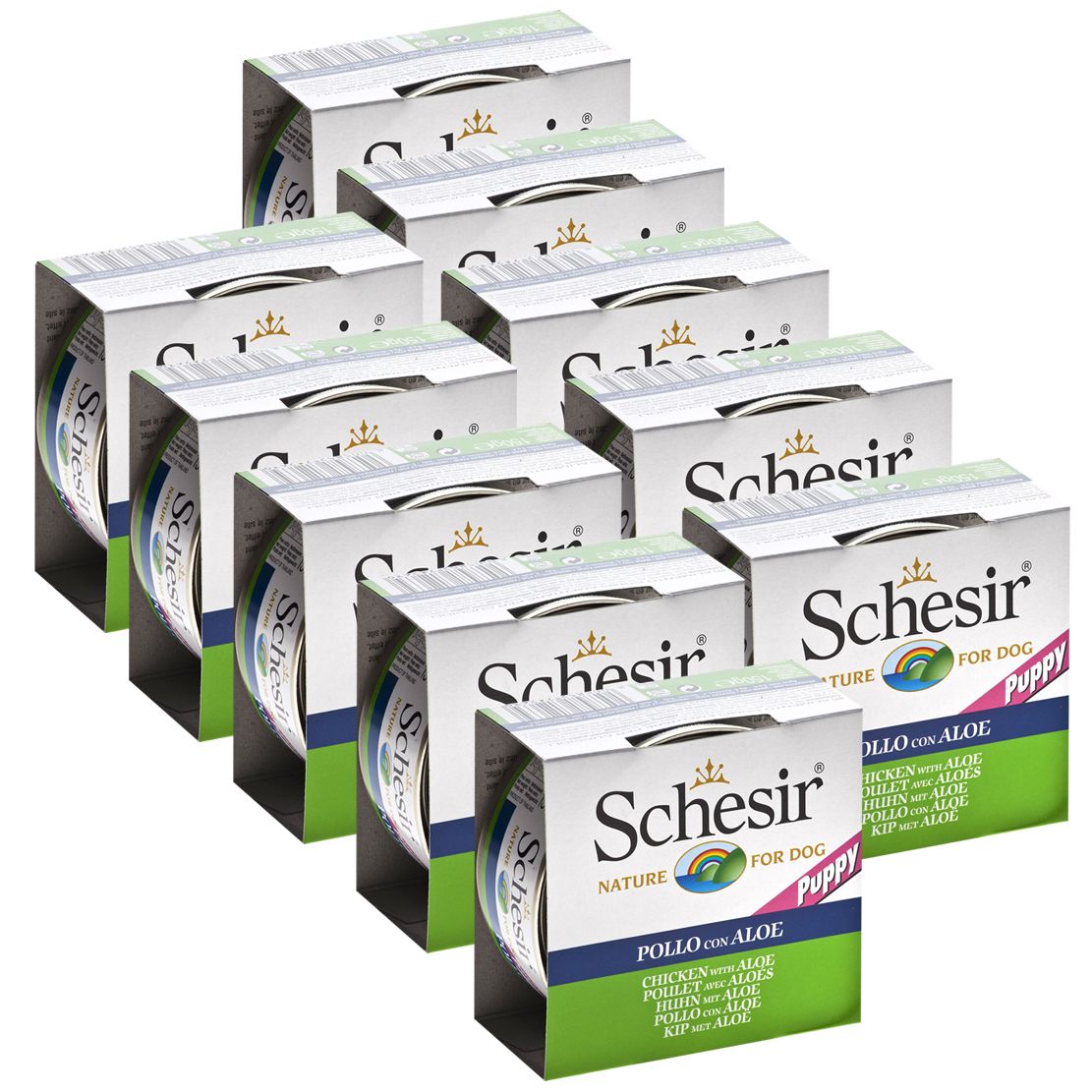 Schesir dog puppy piletina s aloe verom 10 x 150 g