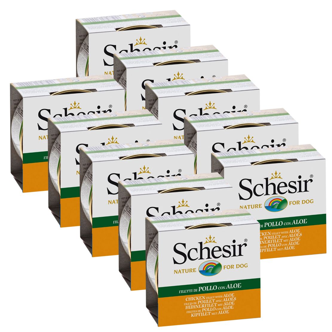 Schesir dog piletina i aloe u želeu 10 x 150 g