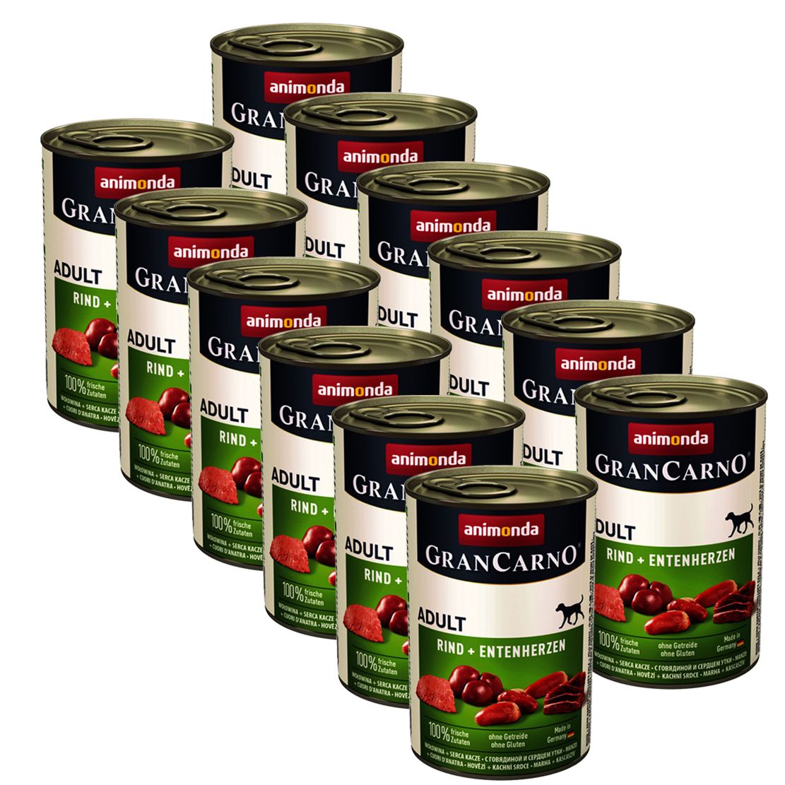 Animonda GranCarno Original goveđe i pačje srce - 12 x 400 g