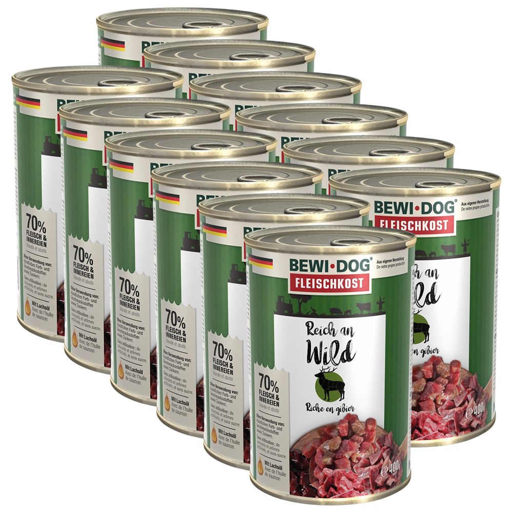 BEWI DOG konzerva – Divlja, 12 x 400g