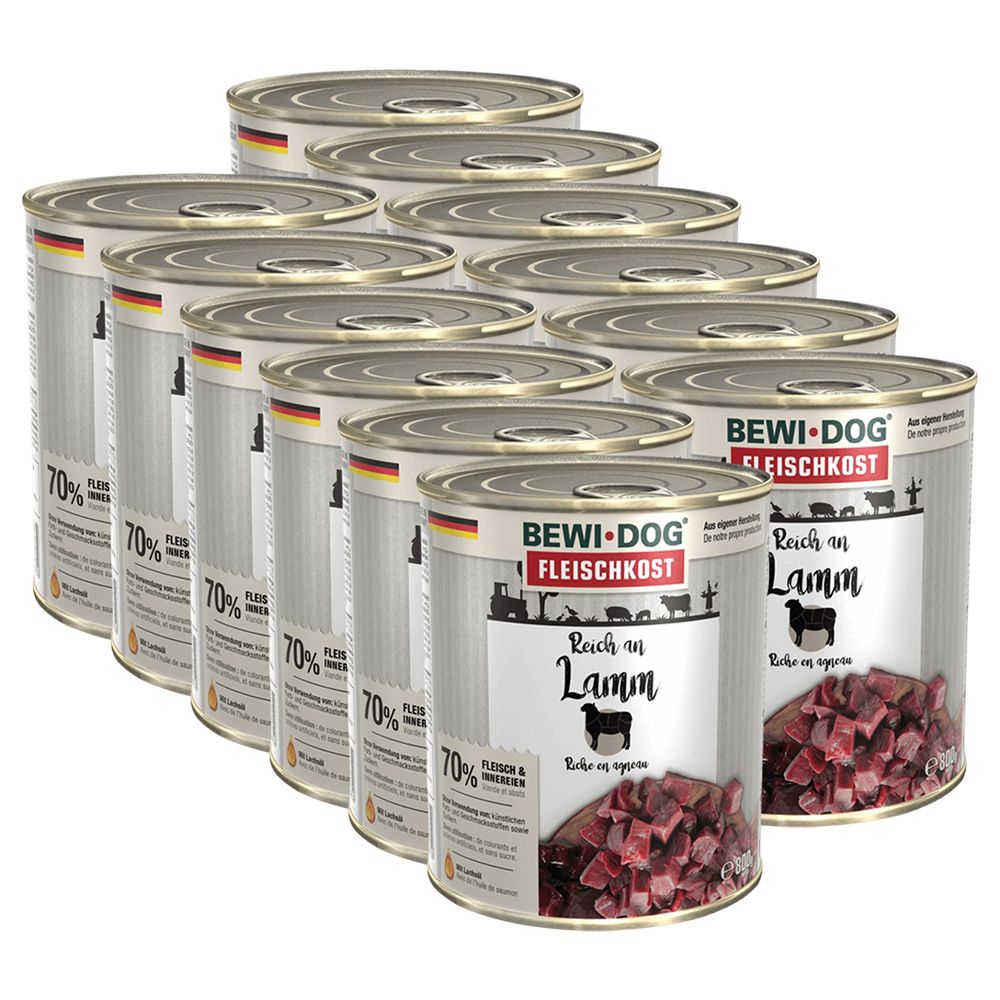 BEWI DOG konzerva – Janjetina, 12 x 800g