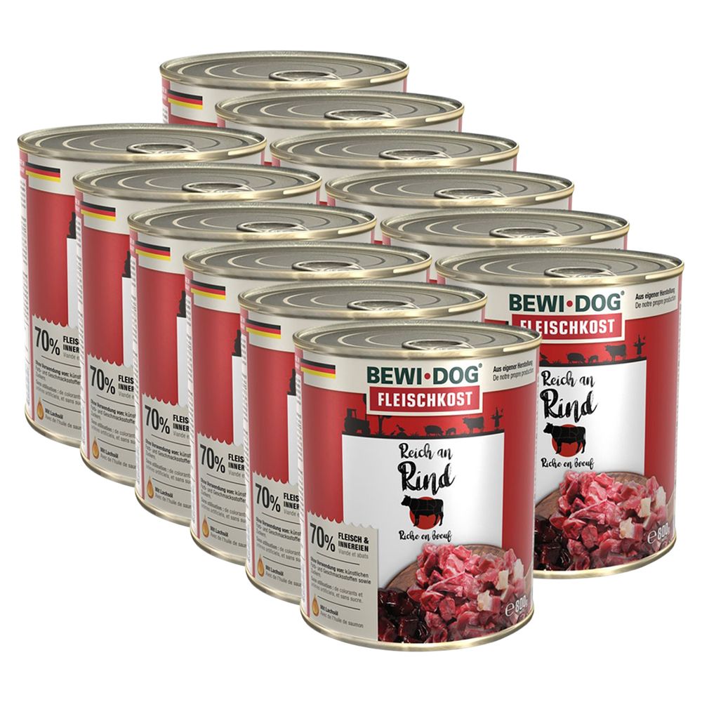 BEWI DOG konzerva – Govedina, 12 x 800 g