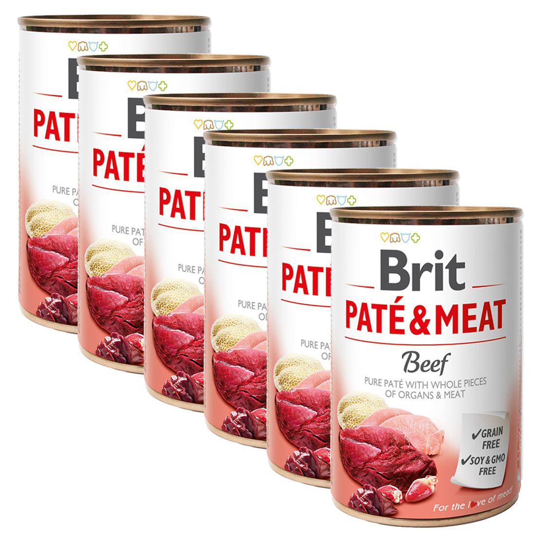 Konzerva Brit Paté & Meat Govedina 6 x 400 g
