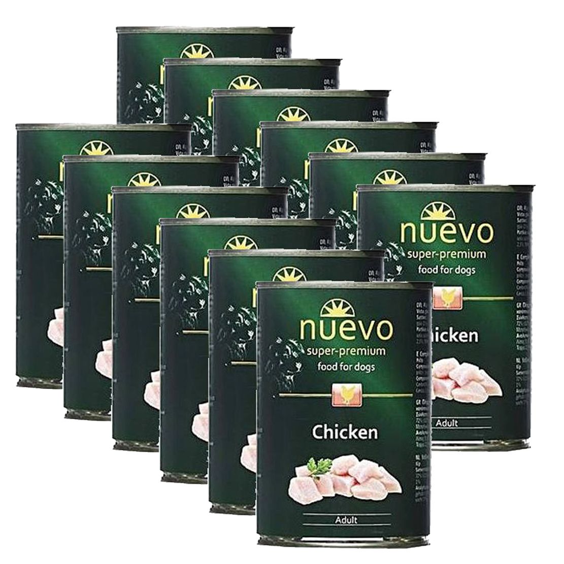 Konzerva NUEVO DOG Adult Chicken 12 x 400 g