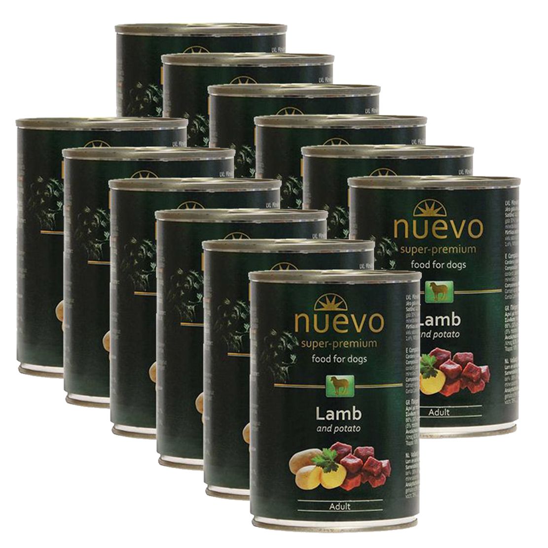 Konzerva NUEVO DOG Adult Lamb & Potato 12 x 400 g