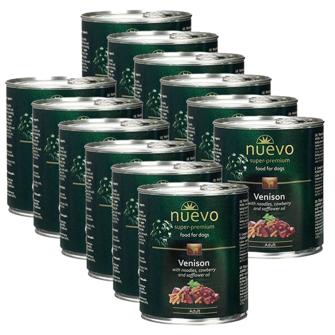 Konzerva NUEVO DOG Adult Venison Menue 12 x 800 g