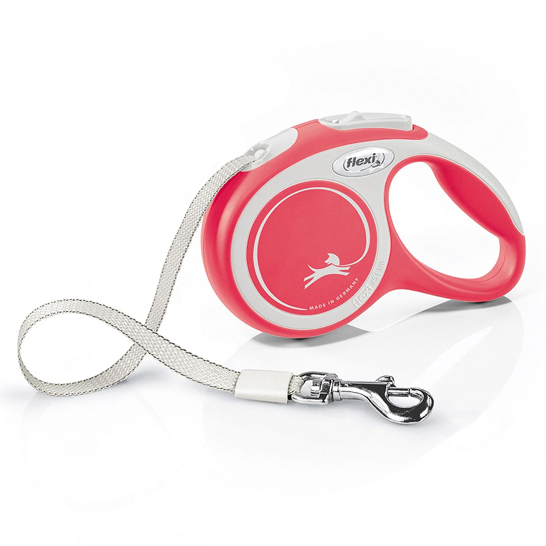 Flexi NOVA UDOBNOST povodac XS do 12kg, 3m trak – crvena