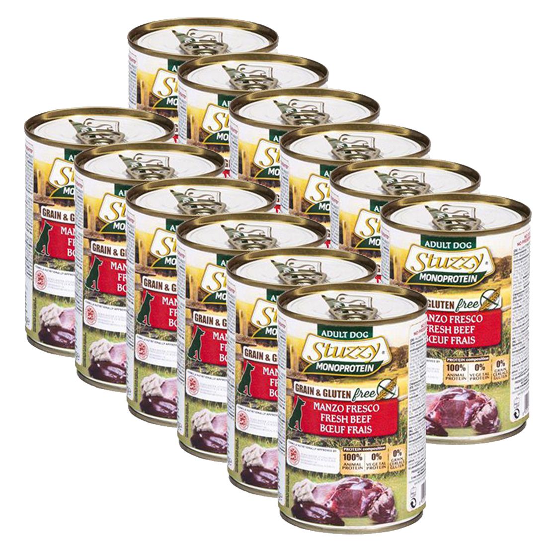 Konzerva STUZZY Dog Monoprotein - govedina, 12 x 400g