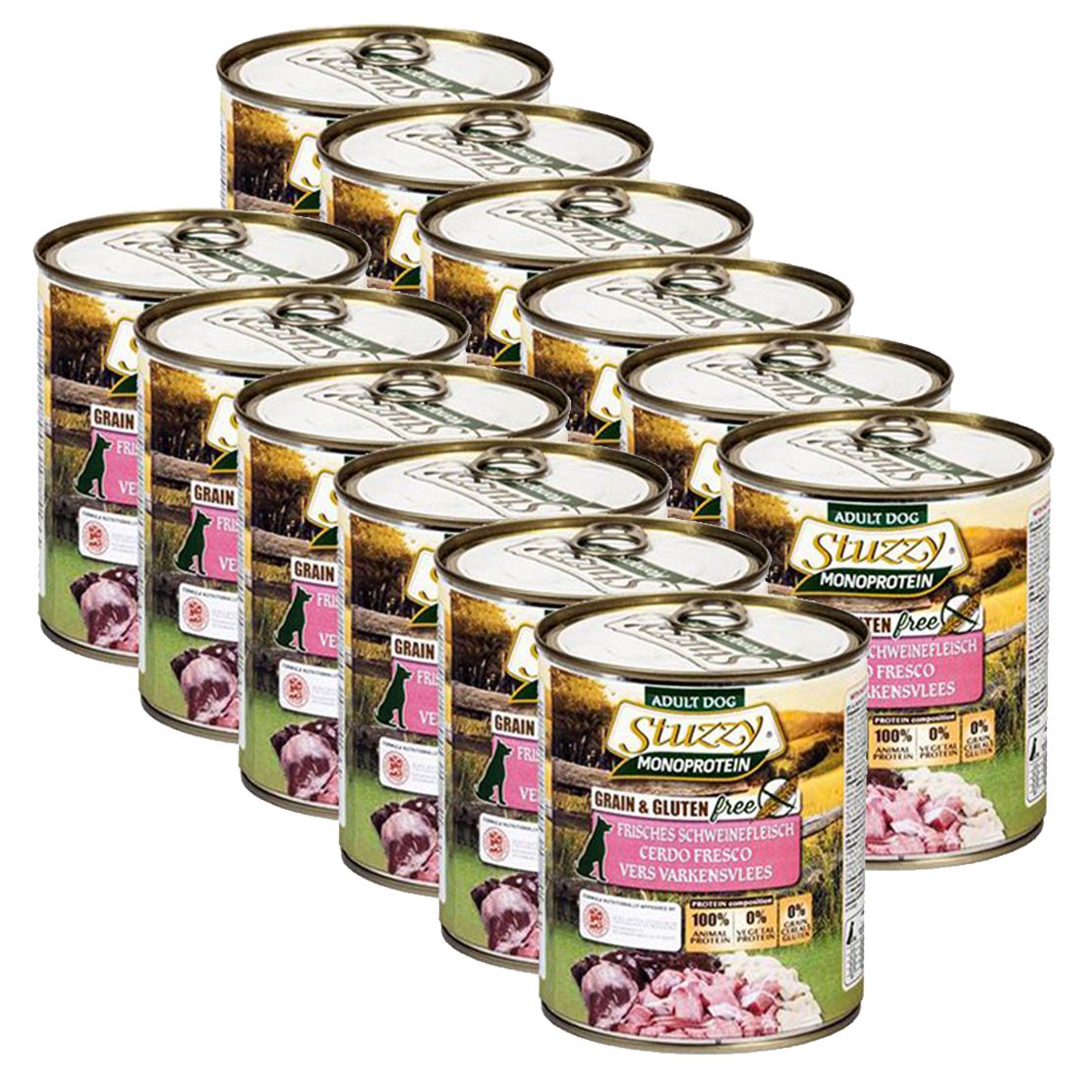Konzerva STUZZY Dog Monoprotein - svinjetina, 12 x 800g