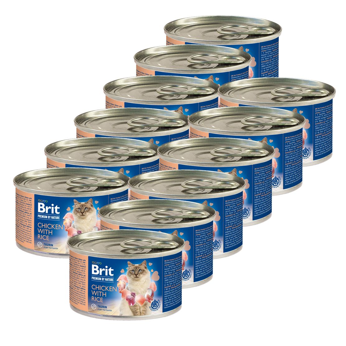 BRIT Premium Cat Chicken with Rice 12 x 200 g