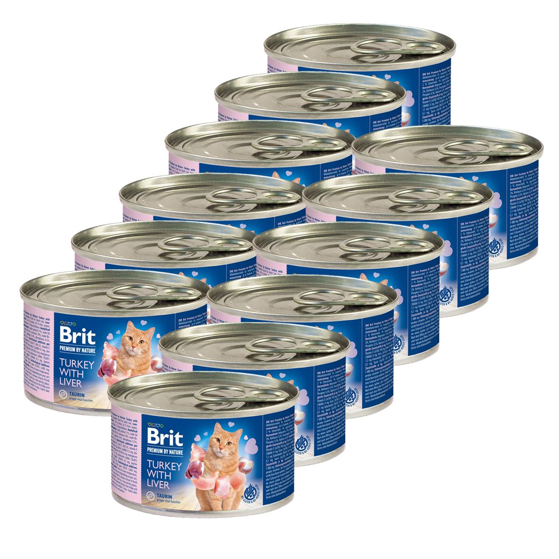 BRIT Premium Cat Puretina s pečenkou 12 x 200 g