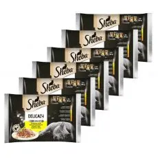 Sheba Delicacy Mje&scaron;avina piletine konzervi 6 x (4 x 85 g)