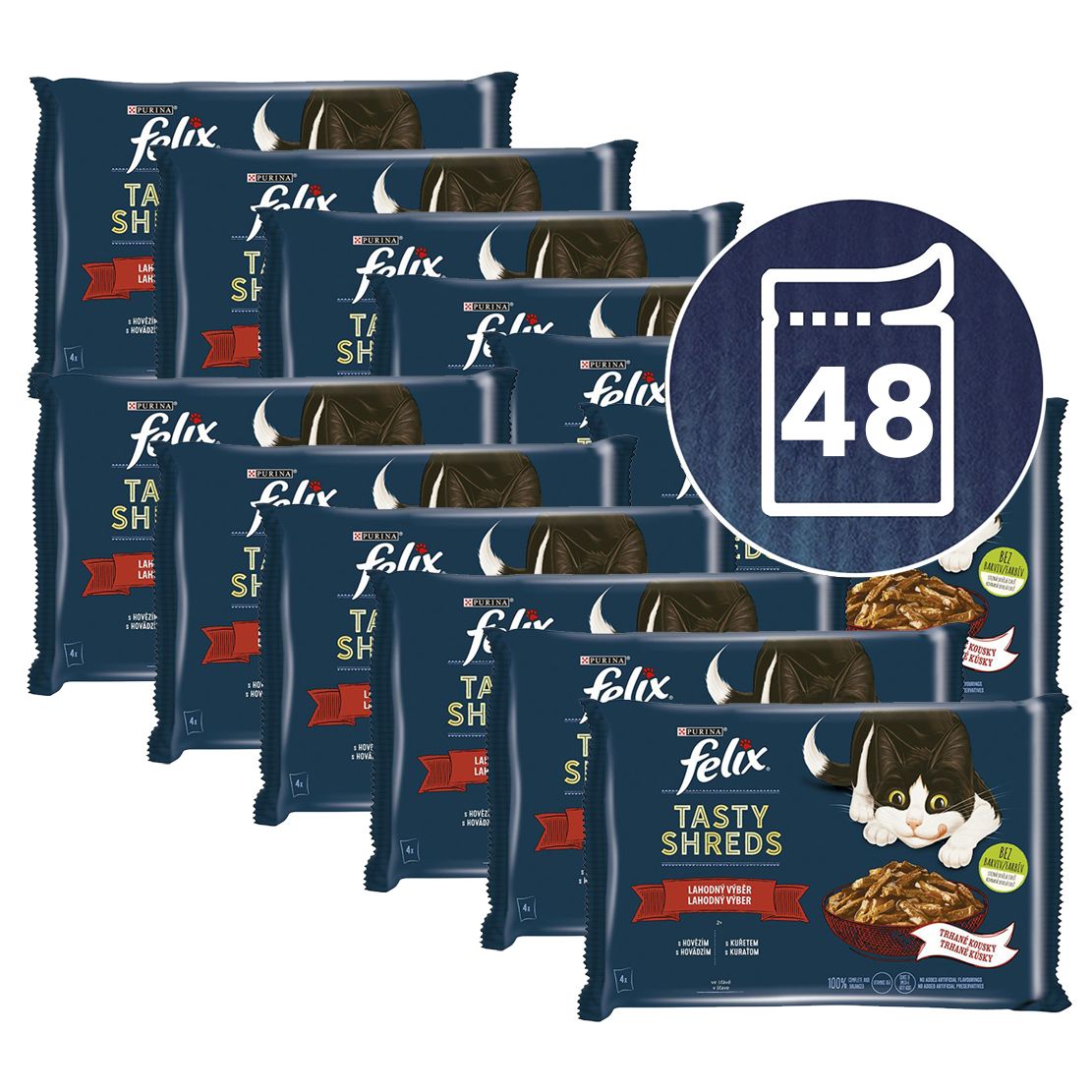 Kapsice FELIX Tasty Shreds ukusni izbor u umaku 48 x 80 g