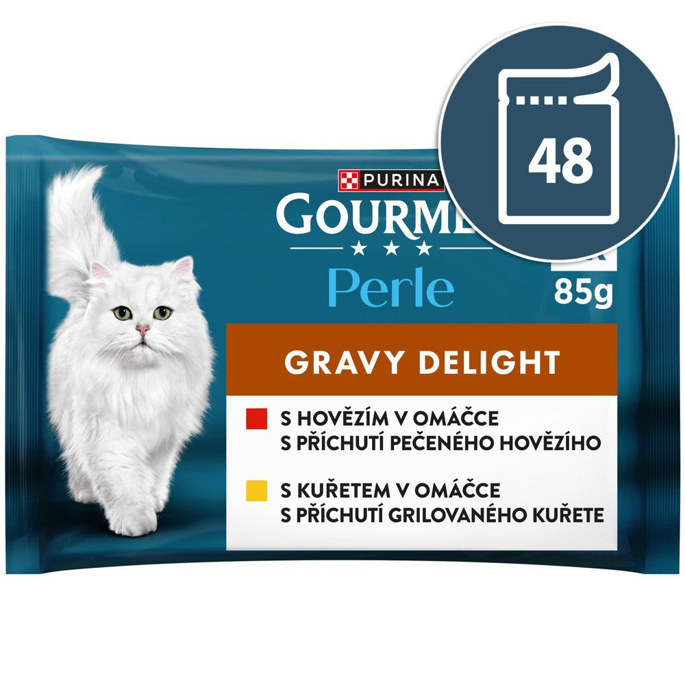 Kapsice GOURMET PERLE Gravy Delight - govedina i piletina 48 x 85 g