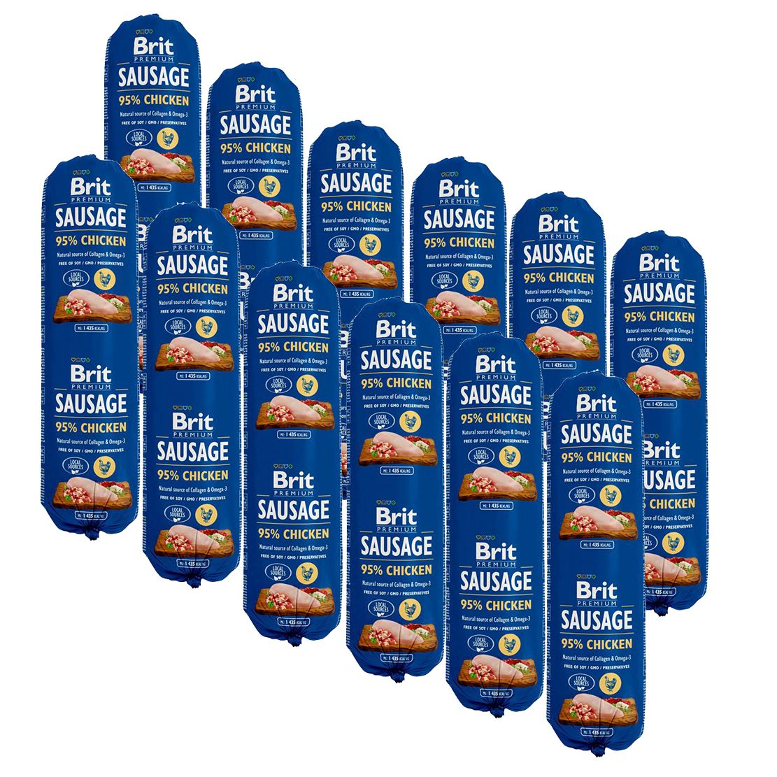 BRIT kobasica piletina 12 x 800 g