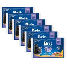 Konzervice BRIT Premium Cat Fish Plate 6 x (4 x 100 g)