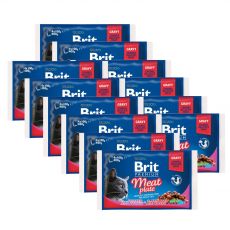 Konzervice BRIT Premium Cat Meat Plate 12 x (4 x 100 g)