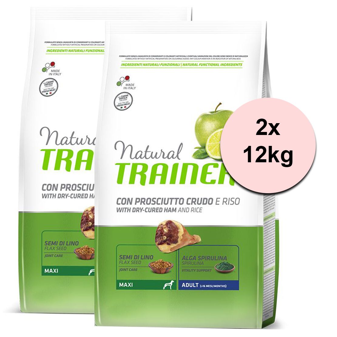 TRAINER Natural Maxi Adult suho meso 2 x 12 kg