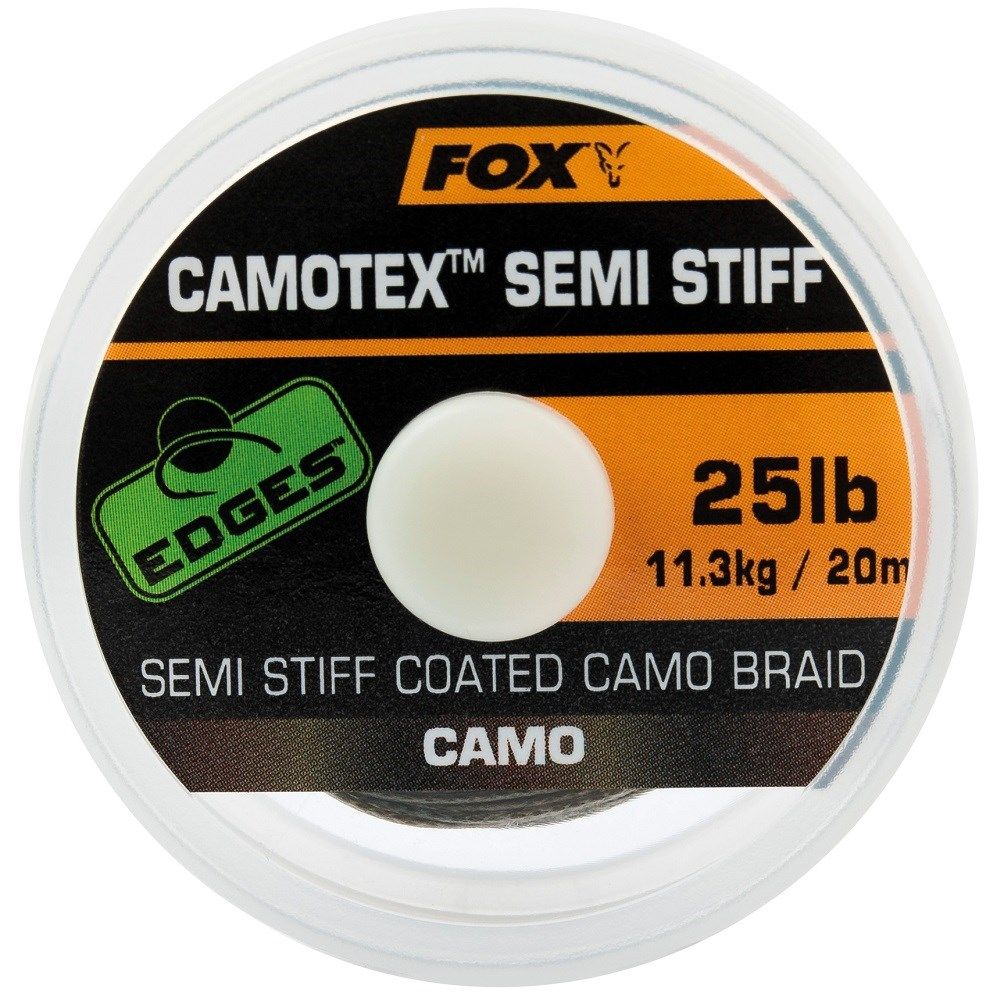 Fox špaga Edges Camotex Semi-Stiff 35lb - 20m