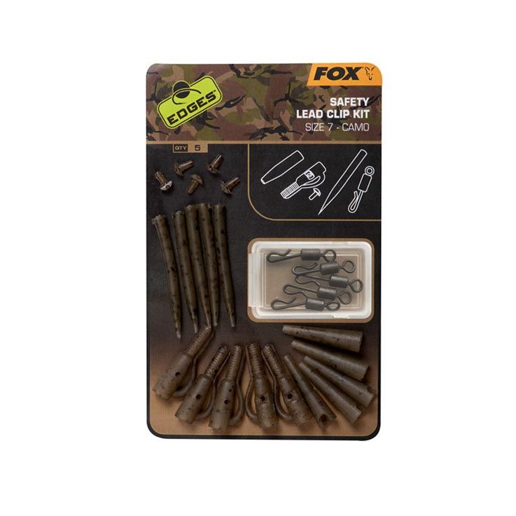 Edges Camo Safety Lead Clip Kit Size 7