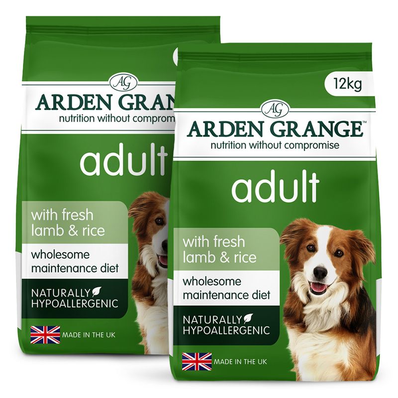 ARDEN GRANGE Adult rich in fresh lamb & rice 2 x 12 kg