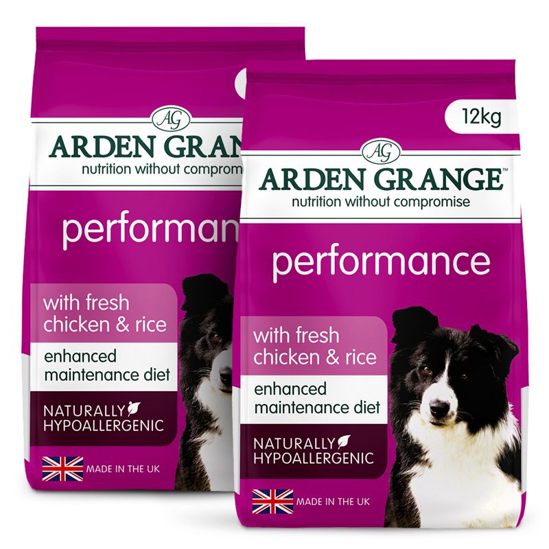 ARDEN GRANGE Performance with fresh chicken & rice 2 x 12 kg