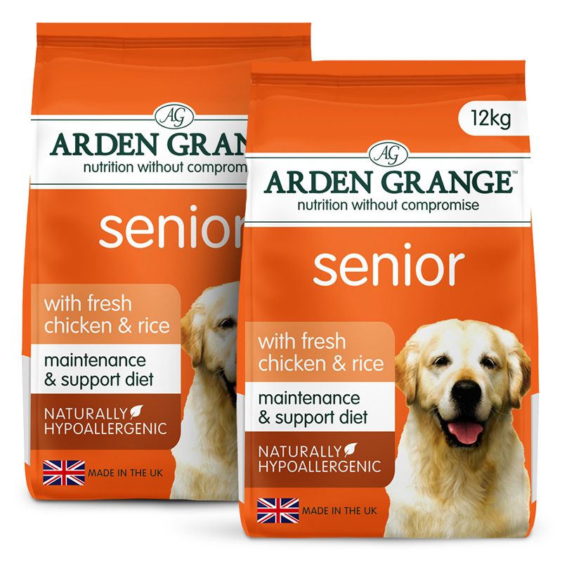 ARDEN GRANGE Senior with fresh chicken & rice 2 x 12 kg