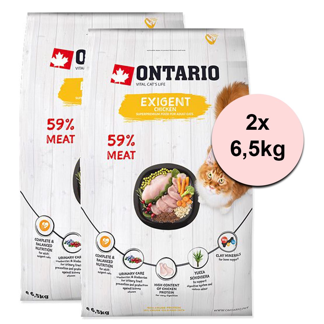 Ontario Cat Exigent 2 x 6,5 kg