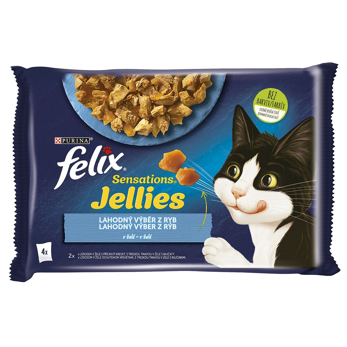 FELIX Sensations Jellies, ukusni izbor ribe u želeu 4 x 85 g