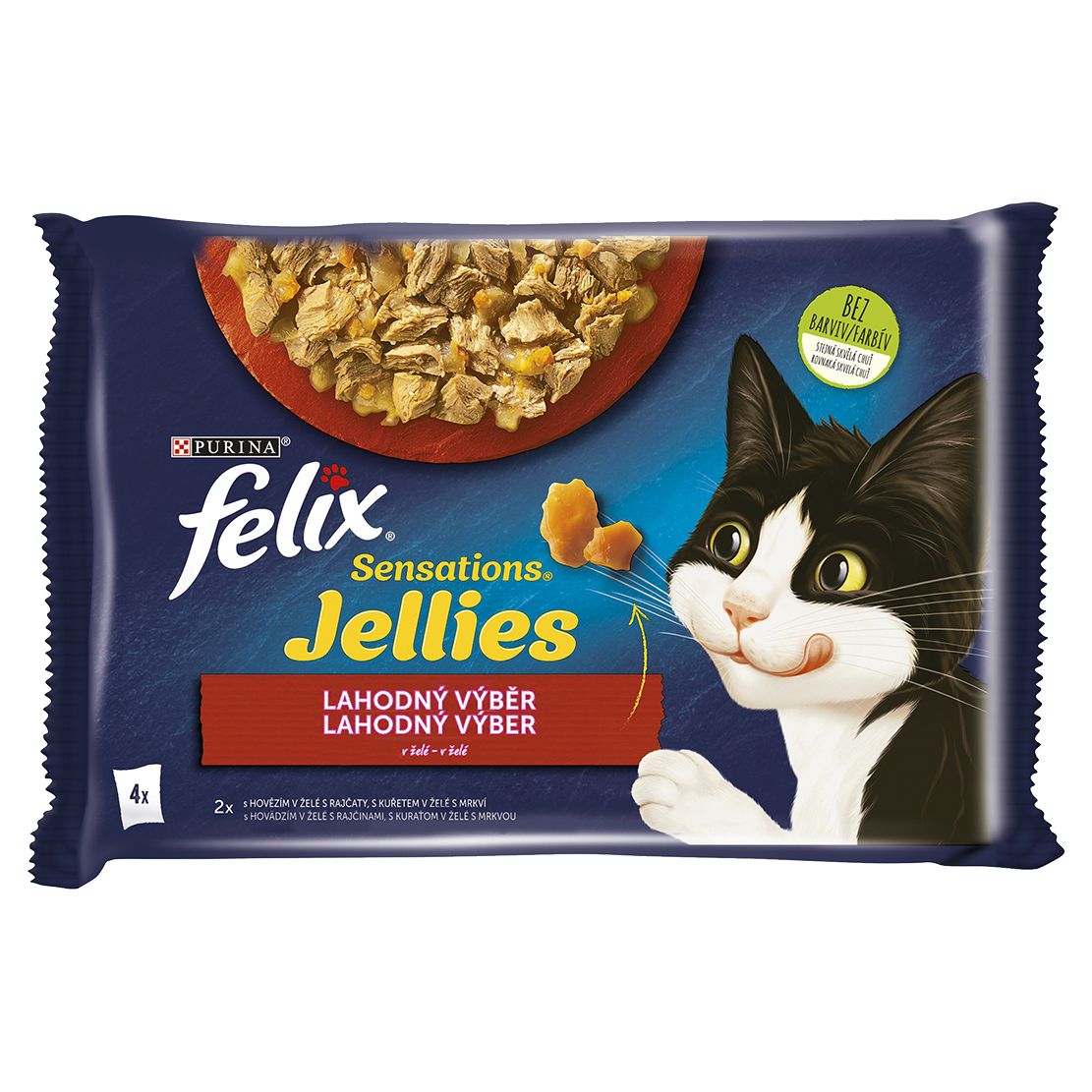 FELIX Sensations Jellies, ukusni izbor u želeu 4 x 85 g
