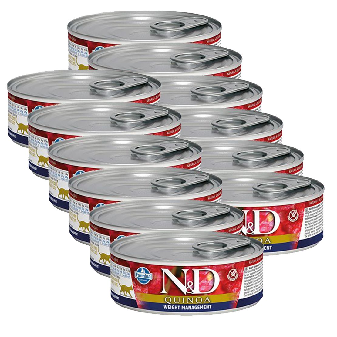 Farmina N&D cat Quinoa upravljanje težinom konzerva 12 x 80 g